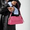 Today's popular new trendy fashion baguette small square bag niche design solid color single shoulder underarm commuter women's bag