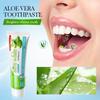 100G Aloe Vera Whitening Toothpaste Is Fluoride-Free and Helps Freshen Breath, Protect Gums, and Clean, Making It Suitable for Yellowish Teeth.
