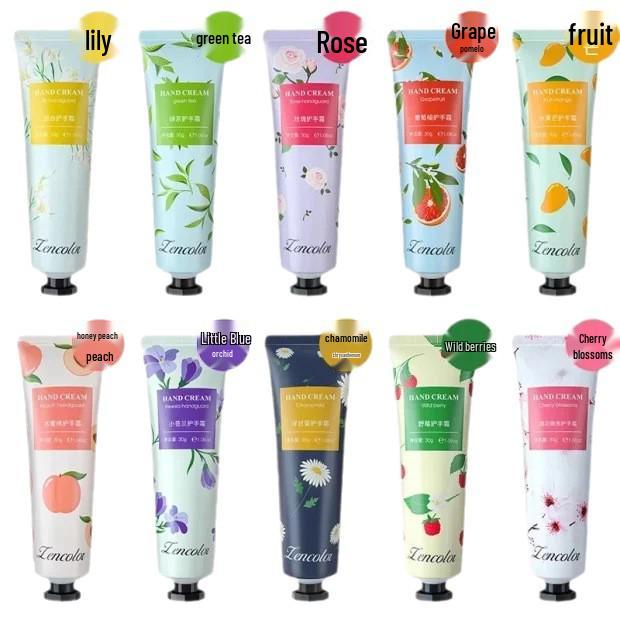 Esclusiva per i nuovi arrivati: Set Crema Mani 8 Pezzi - Idratante, Nutriente, Sbiancante, Anti-Screpolature, Profumato per Signore & Studentesse