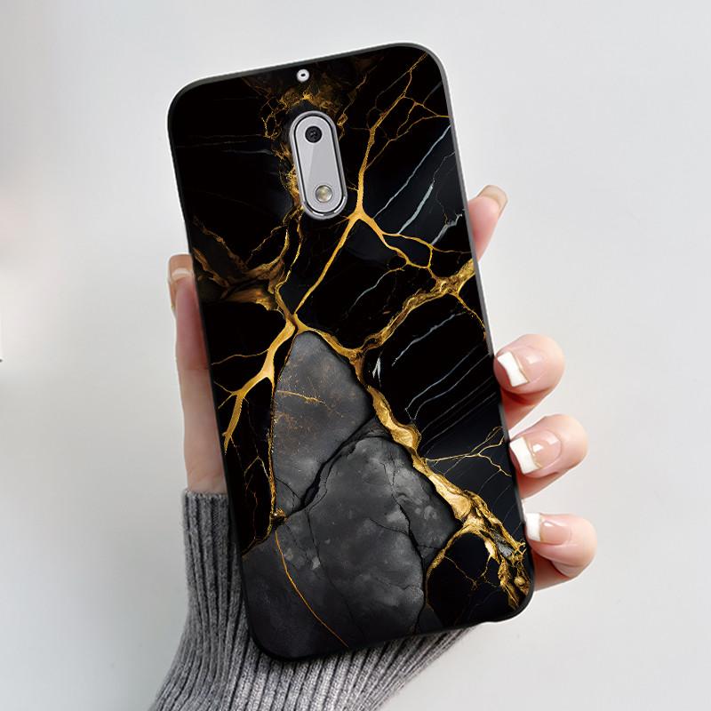 Soft TPU Case For Nokia 6 6.1 Plus Nokia6 Phone Case Luxury Cute Love Rabbit Funny Cartoon Black Silicone Shockproof Back Cover
