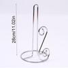 Vertical U-shaped Kitchen Paper Towel Holder, Home Use Oil Wiping Paper & Plastic Wrap Storage Rack, Simple Metal Iron Art Paper