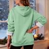 Women's Fashionable Casual Long-Sleeved Top With Fleece Thickened Hooded Sweatshirt
