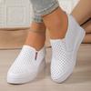 Women's Vulcanize Shoes Round Toe One Kick Mesh Upper Women's Shoes Leisure Internal Height Breathable 2025 Zapatillas De Mujer