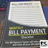 kkjoy Personal Financial Planner Monthly Bill Payment Tracker Budget Checklist Log Notebook daily record