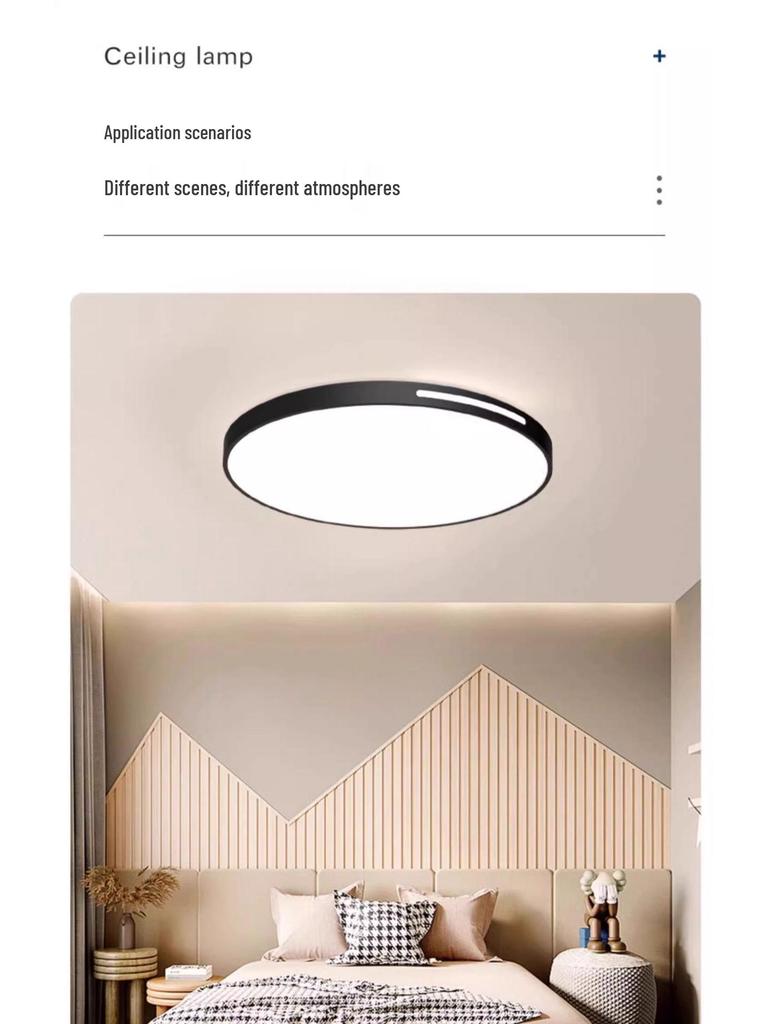 Modern 2025 LED Ceiling Light - Super Bright, Eye-Friendly for Bedroom, Study & Dining Areas