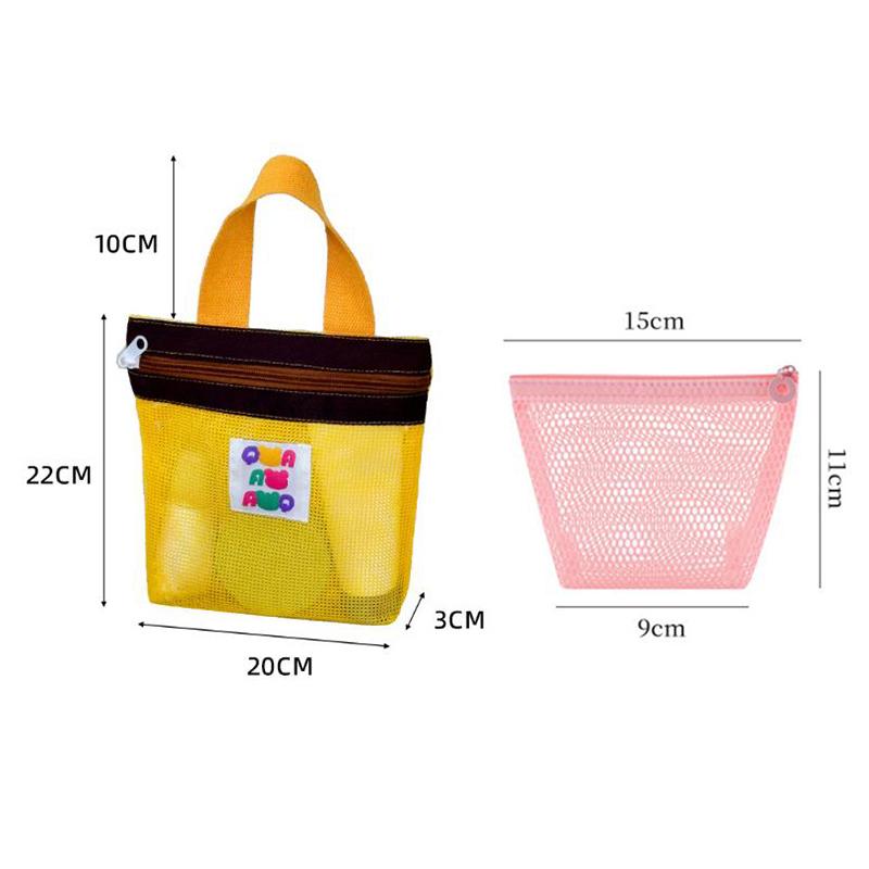 1pcs Nylon Mesh Drawstring Storage Pouch Bag Multi Purpose Travel & Outdoor Activity Pouch For Digital Products Makeup Bag