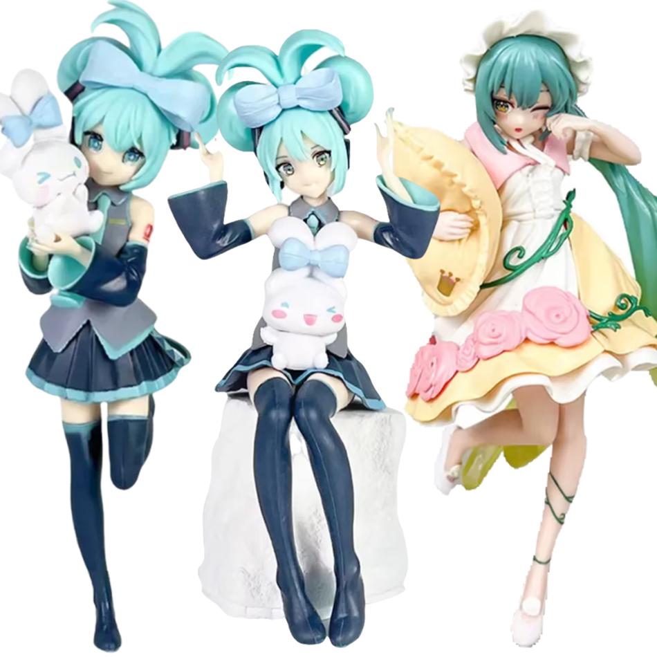 Animation Popular King Hatsune Miku Handmade PVC Model Hatsune Miku Desktop Decoration Ornaments Animation Surroundings Toys