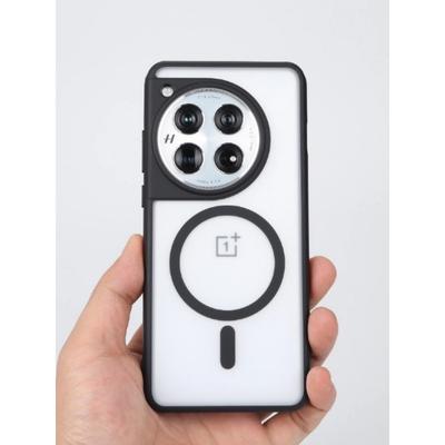Magnetic Case For OPPO One Plus 12 Shockproof Magsafe Wireless Charging Clear Phone Cover
