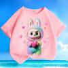 Children's Fashionable Pure Cotton Top, Cute Loose T-shirts for Boys and Girls  Summer