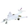 1/200 Maßstab TU-160 Langstrecken-Strategiebomber Modell mit Ausstellungsständer Sammlung Ornamente Militärfan Geschenk Halloween Spielzeug