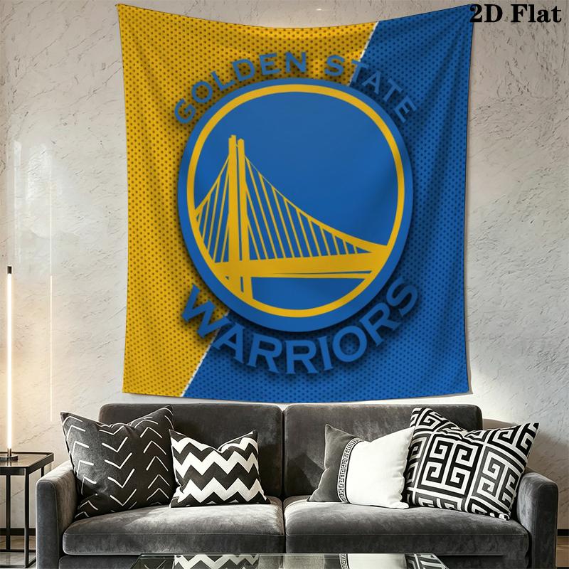 Golden State Warriors Wall Tapestry Aesthetic Wall Hanging Printed Fabric Blanket Decorative Tapestries for Bedroom Living Room Home Decor