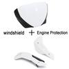 2021 For Trident 660 Motorcycle Parts Windshield Windscreen Deflector And Side Engine Belly Protection Plates Lower Fairing
