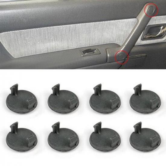 8PCS Car Inner Door Grab Handle Screw Caps Cover Plugs For Mitsubishi MB777725