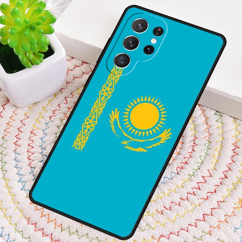 Kazakhstan Flag Silicone Phone Case For Samsung Galaxy Note 10 Pro S26 S25 S24 S23 S22 S21 Plus S25Ultra Capa Cover