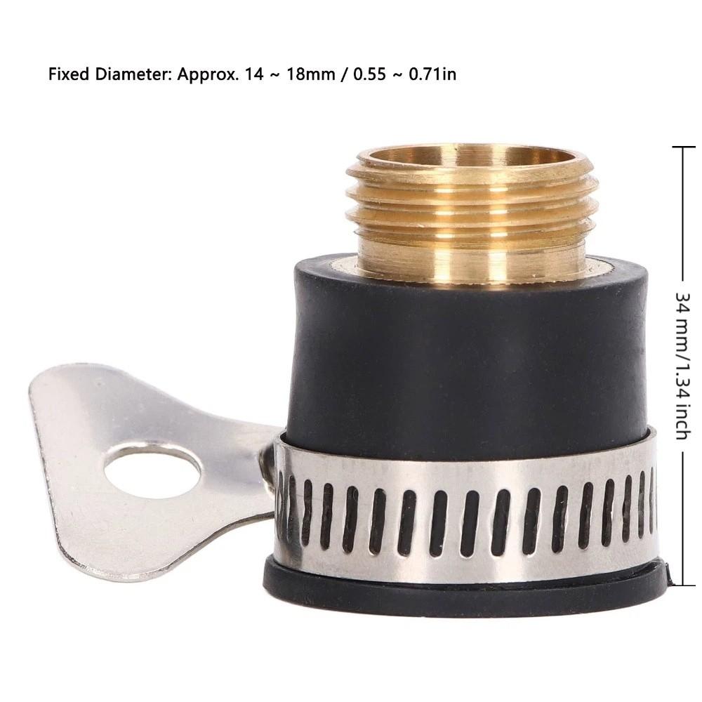 Universal Brass Material Faucet Adapter 1/2 Inch Size Universal Kit Hose Connector Tap Connector Kitchen Water