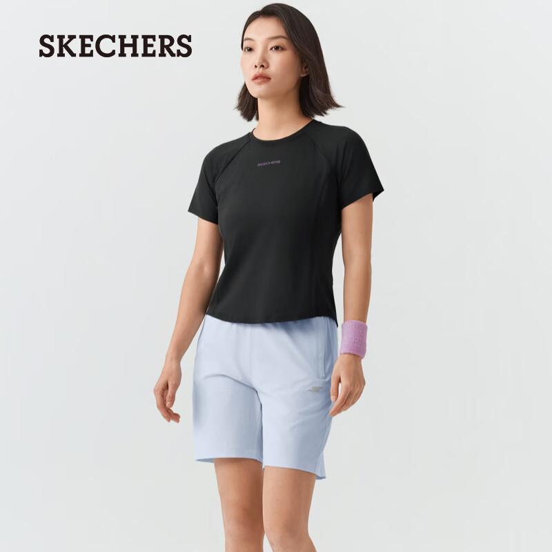 Skechers Women s Cool-Feel Sun-Protective Knit Short-Sleeve T-Shirt P226W016 L 95