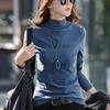 Women's 3XL Top Black German Velvet Turtleneck Plus Velvet Bottoming Shirt Autumn and Winter Versatile Thickened Long-sleeved T-shirt