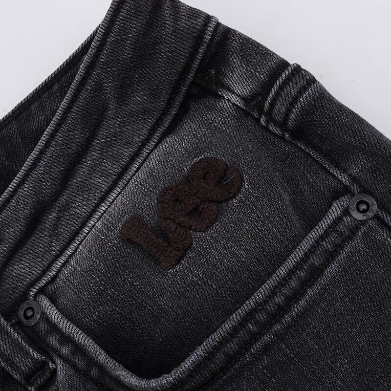 Lee Women's 413 High-Waist Wool Blend Straight Jeans