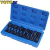 10Pcs 1/2 Inch Drive Impact Torx Star Bit Socket Sets T30-T100 Socket Bits Set T30 T40 T45 T50 T55 T60 T70 T80 T90 T100