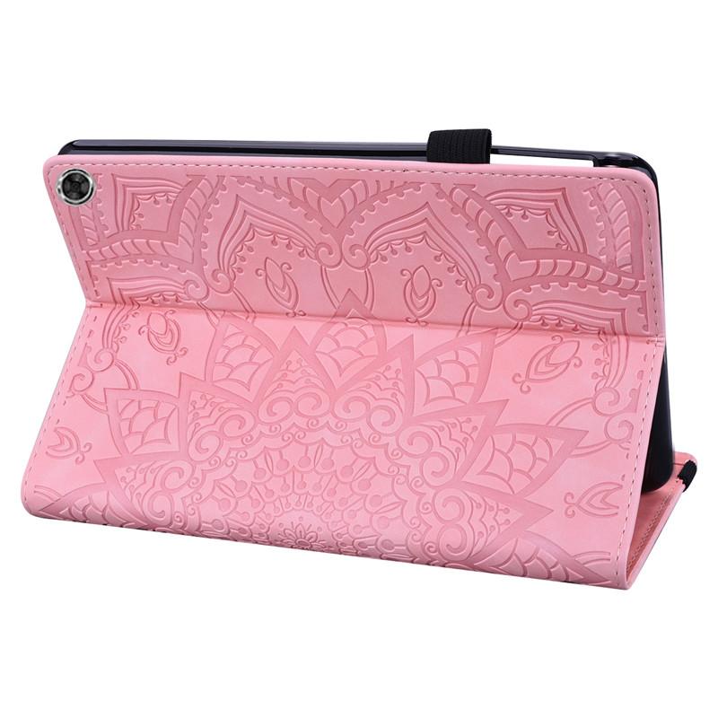 Tablet Case For Fire Max 11 Case 13th Gen Cute 3D Flower Embossed Soft Silicone Back Flip Stand Tablet For Fire Max 11 2023 Case Pen