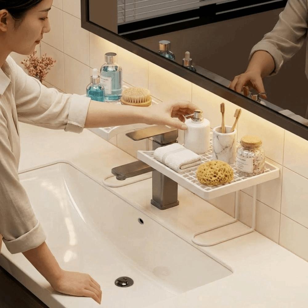 Mesh Bathroom Storage Rack Universal Kitchen Storage Rack Faucet Storage Shelf  Bathroom Sink