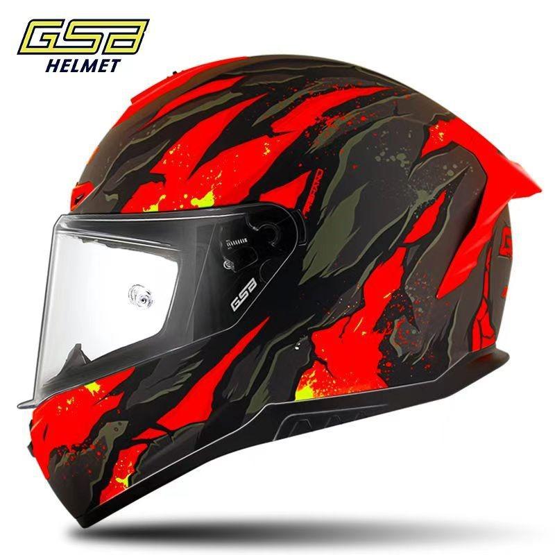 Motorcycle Helmet Men's and Women's Locomotive Full Helmet Bluetooth Electric Vehicle Four-season Universal Running Helmet Helmet