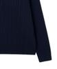 POLO RALPH LAUREN Cable Knit Wool Cotton Zipper Sweater - Blue