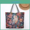 Ethnic Style Tote Bag With Embroidered Fabric For Daily Use And Shopping