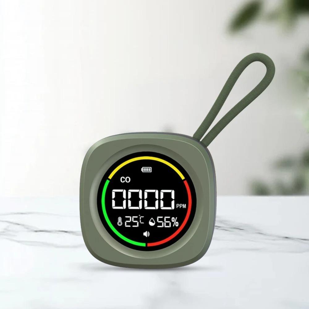 High Definition LCD Display Carbon Monoxide Detector 3 In 1 Temperature Humidity Detector  Travel