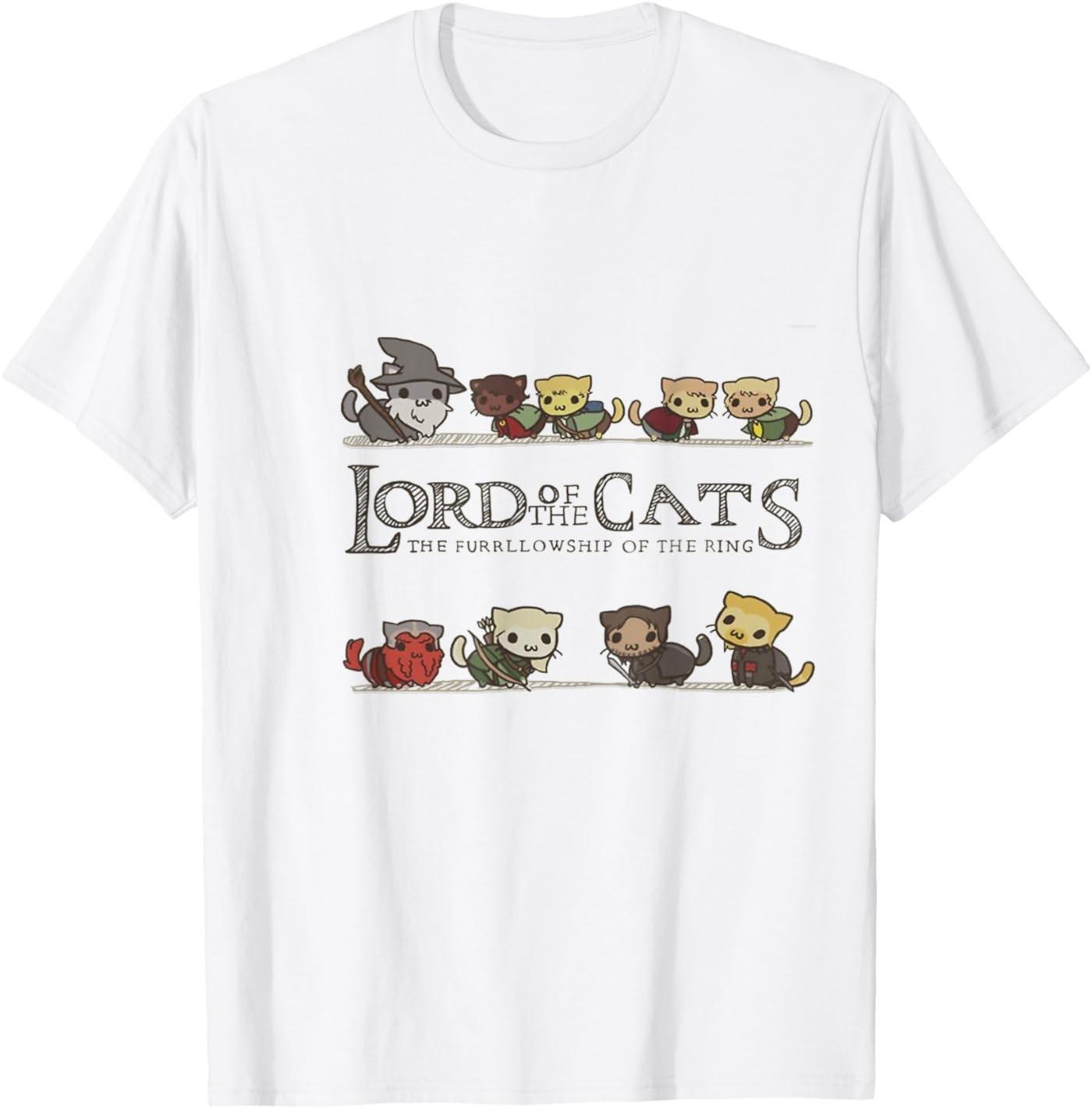 Cat - Lord of The Cats - Funny Kitten T-Shirt S