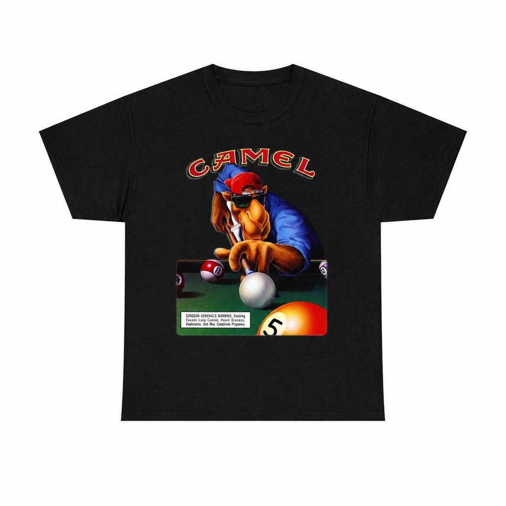 T-shirt in Cotone con Fantasia Joe Camel Sigarette Retro 1988 T-shirt Casual Estiva Moda Streetwear Classico Abbigliamento Unisex T-shirt