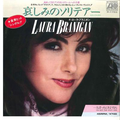 7inch Record LAURA BRANIGAN - Solitaire / I'm Not The Only One P1753 ATLANTIC 1983 Japan Pop Used