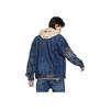 Lee FW22 Dragon Pattern Embroidered Casual Denim Jacket Men jackets Dark-Blue LMT003647100318A01758