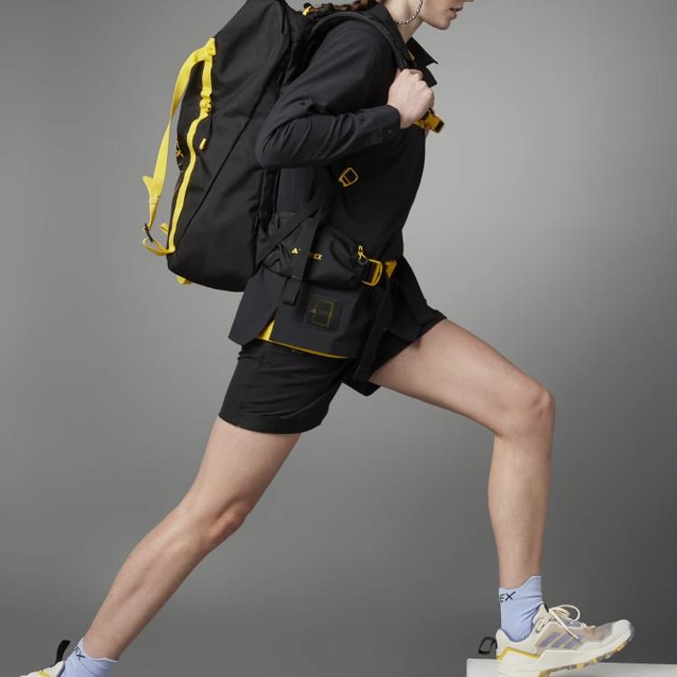 Adidas X Camiseta Manga Larga National Geographic W Natgeo Deportes al Aire Libre Estampado de Letras Camisetas de Mujer Negro IC1994