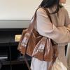 Women's Large Capacity PU Leather Crossbody Shoulder Bag - Versatile and Casual for Outdoor and Commuter Use