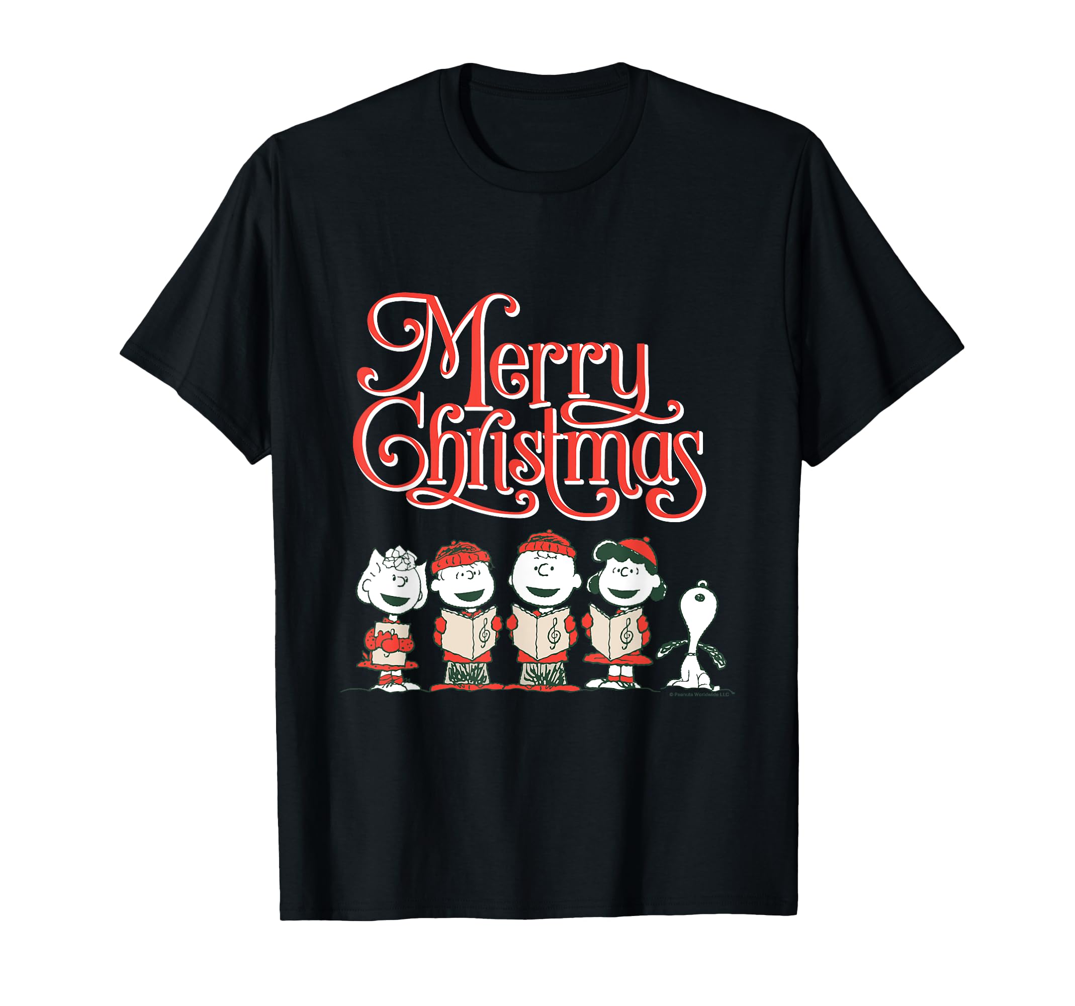 

Peanuts Christmas Snoopy Singing in the Snow T-shirt