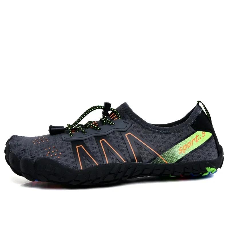 Fashion Unisex Beach Shoes Non-slip Nmphibious Quick-interference Water shoes Breathable Swimming sneaker Qutdoor Men's fishing shoes