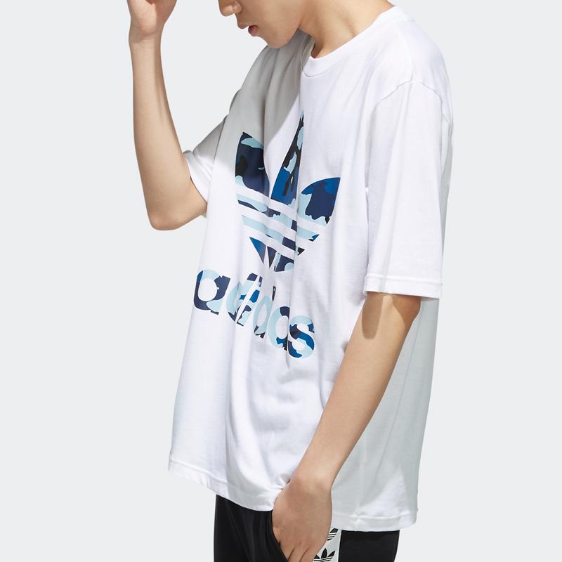 Adidas Originals Casual Letter Print Crew Neck Sweatshirt Men Tops White DX4204