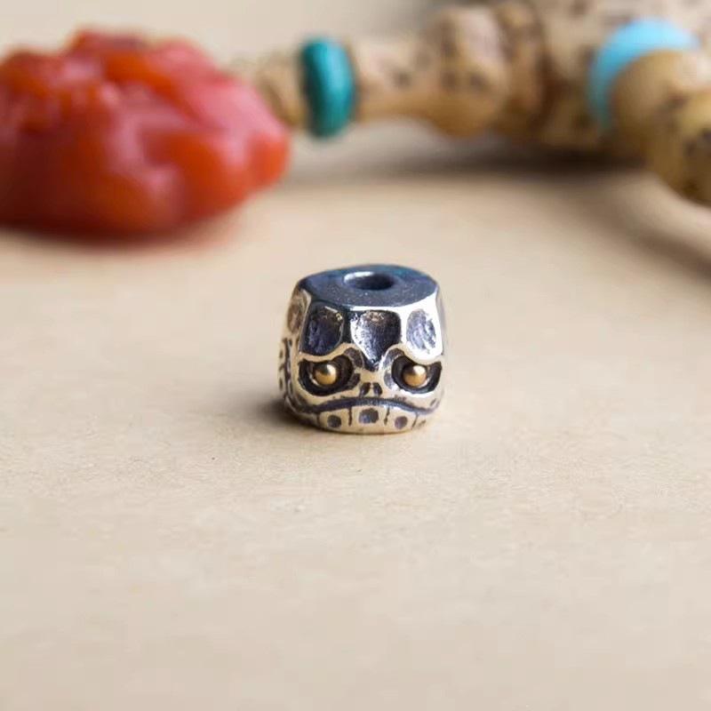 Tibetan Small Skull Spacer Beads Waist Accessory Passion Fruit Seeds Bracelet Small