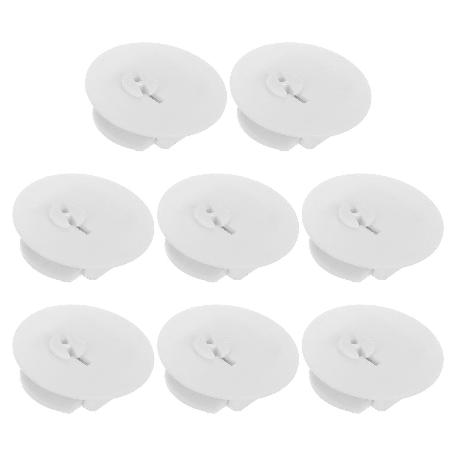 

8Pcs Money Saving Box Stopper Lock Key Piggy Bank Plug Replacement Plastic Round Bottom Cover Secure Coin Bank Hole Plug White China Mainland