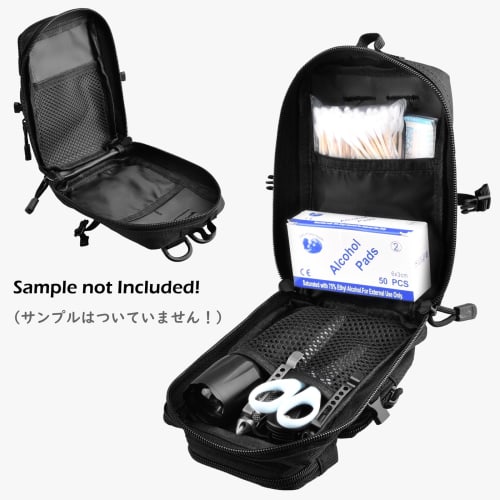 TRIWONDER MOLLE Military Pouch, Smartphone Pouch, Waist Pouch, Airsoft Pouch, Belt Loop Bag, Tactical Military Pouch (Black)