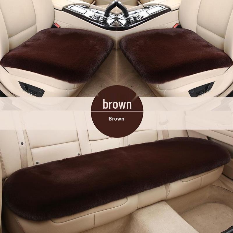 Set Universal de Perne de Pluș din Lână pentru Scaune Auto pentru Dongfeng Nissan Livina - Cald de Iarnă, Trei Piese
