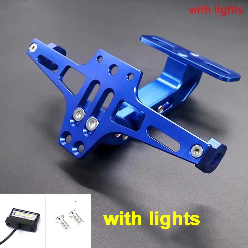 Motorcycle Rear License Plate Mount Holder Turn Signal Lights For Kawasaki Z750 Z800 Honda Yamaha MT07 MT09 MT10 R1 Accessores