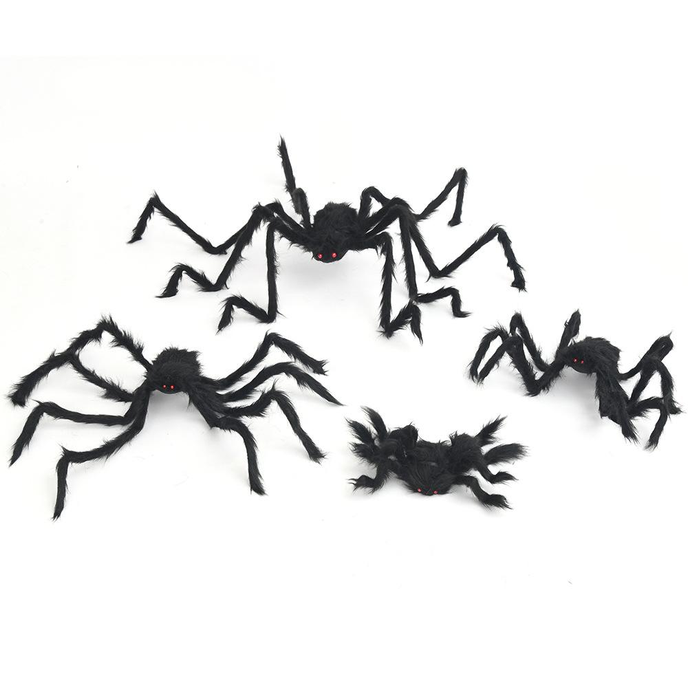 

Large Black Spider for Halloween Bendable Legs Giant Spider Decoration,Professional Accessories,for Outdoor Yard,Scary Decor 30cm