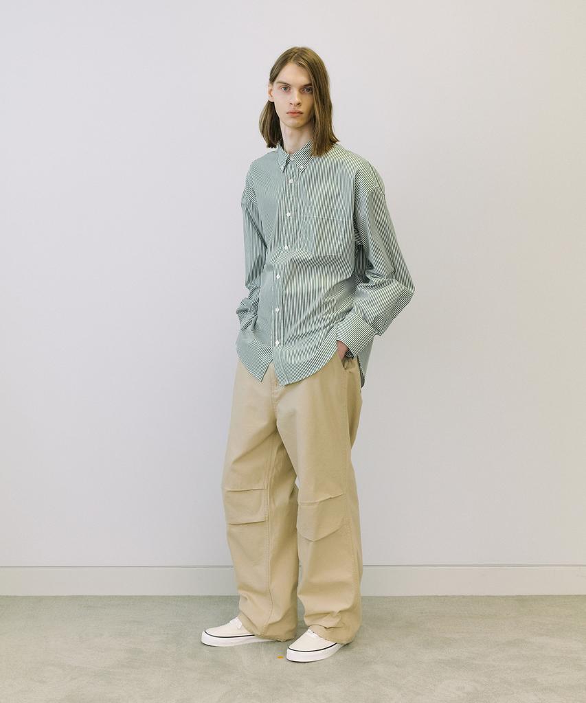 ENDOOR Piano Over Shirt (Green Stripe)