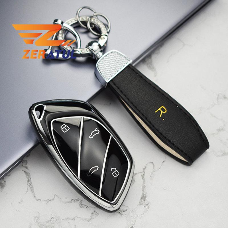 Tpu Car Key Case Cover Shell Holder For Roewe Rx5 I6 I5 Rx3 Rx8 Erx5 Ang Mg Zs Ev Mg6 Ezs Hs Ehs Marvel X Marvel R Electric
