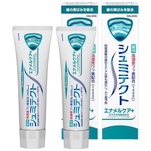 Shumitect EnamelCare+ Toothpaste for Sensitive Teeth, High Fluoride Concentration (1450 Ppm), 2 Bottles