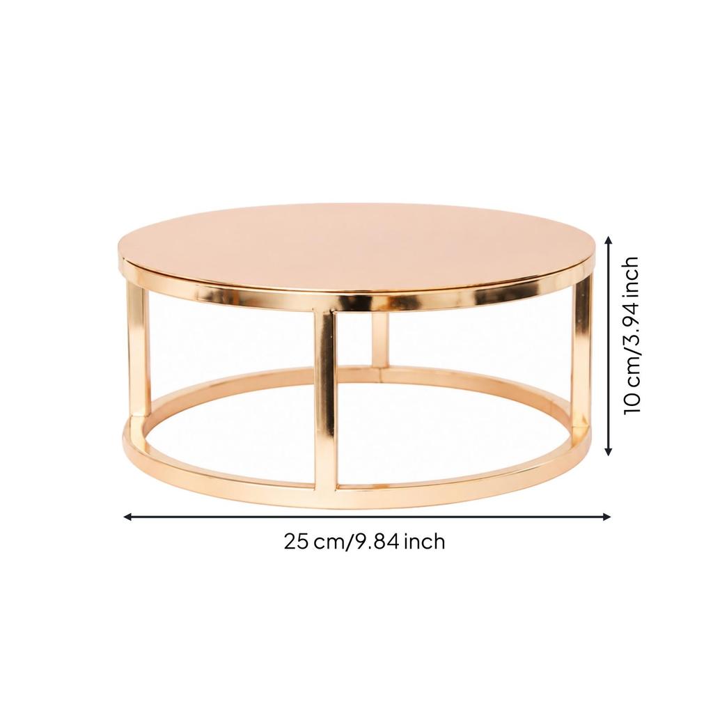 Cake Display Stand Electroplated Elevated Pastry Holder for Weddings, Bakery Displays,