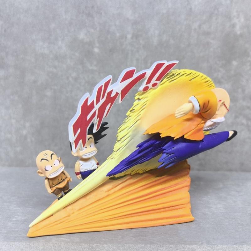 6cm/2.36in Anime Dragon Ball Z Figure Goku Krillin Master Roshi Action Figure Figurine Statue Decoration Model Toy Birthday Gift