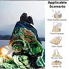 1pc Green Lantern Ring Blanket Lightweight Flannel Throw For Sofa, Bed, Travel, Camping, Livingroom, Office, Couch, Chair, And Bed